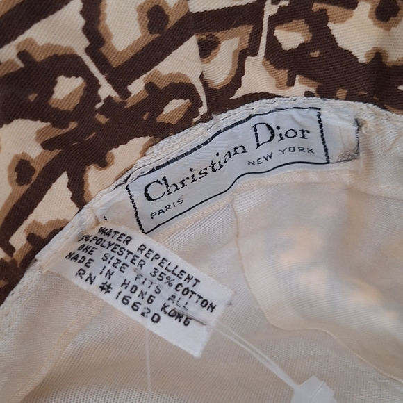 Christian Dior tan brown vintage 1970’s Dior bucket hat - Picture 7 of 12